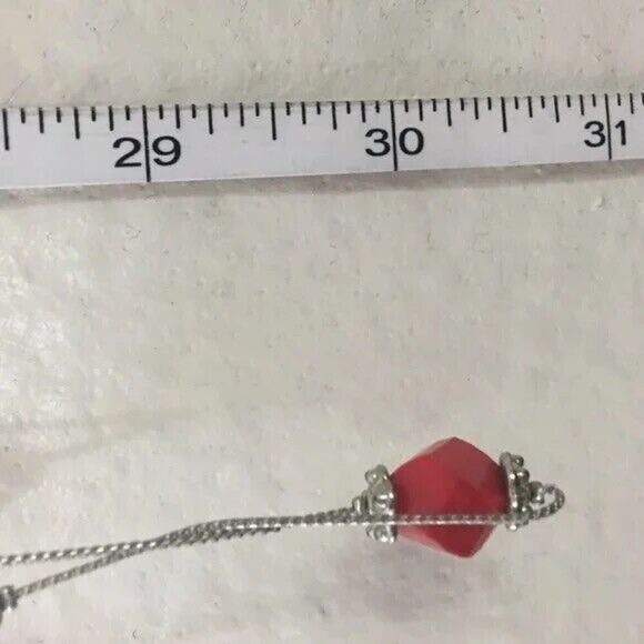 Silver Tone Beaded Rope Necklace 61” Long Chain Rhinestones Shell Beads Plastic - Picture 4 of 9